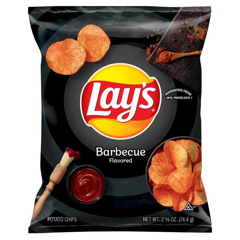 Lay's Potato Chips Barbecue Flavored 2 5/8 Oz