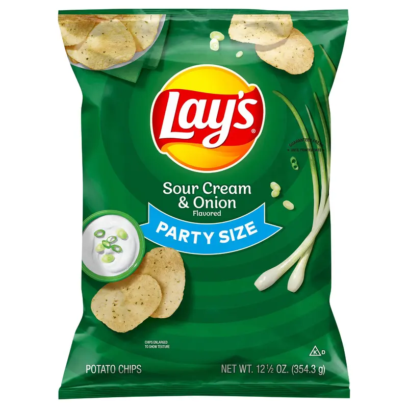 Lay's Potato Chips Sour Cream & Onion Flavored 12 1/2 Oz