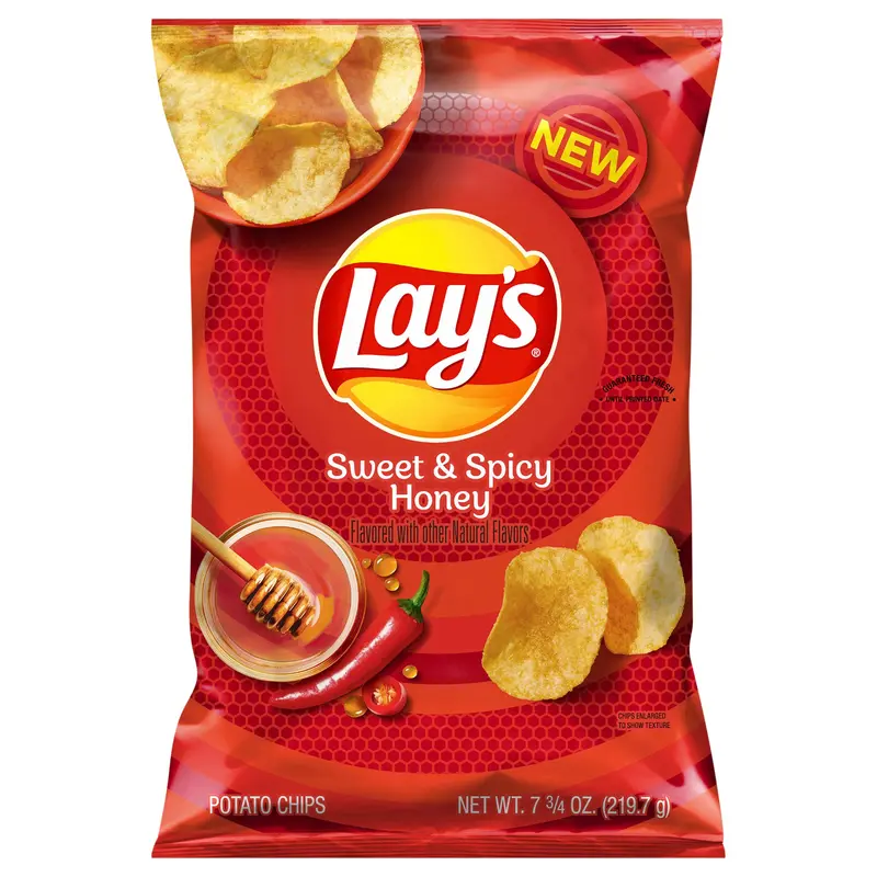 Lay's Potato Chips Sweet & Spicy Honey 7 3/4 Oz