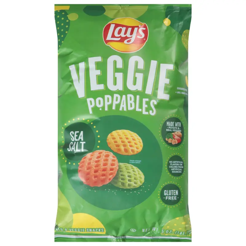 Lay's Veggie Poppables Sea Salt Potato & Veggie Snacks 5 oz