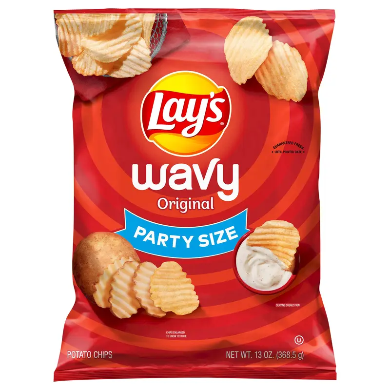 Lay's Wavy Potato Chips Original 13 Oz