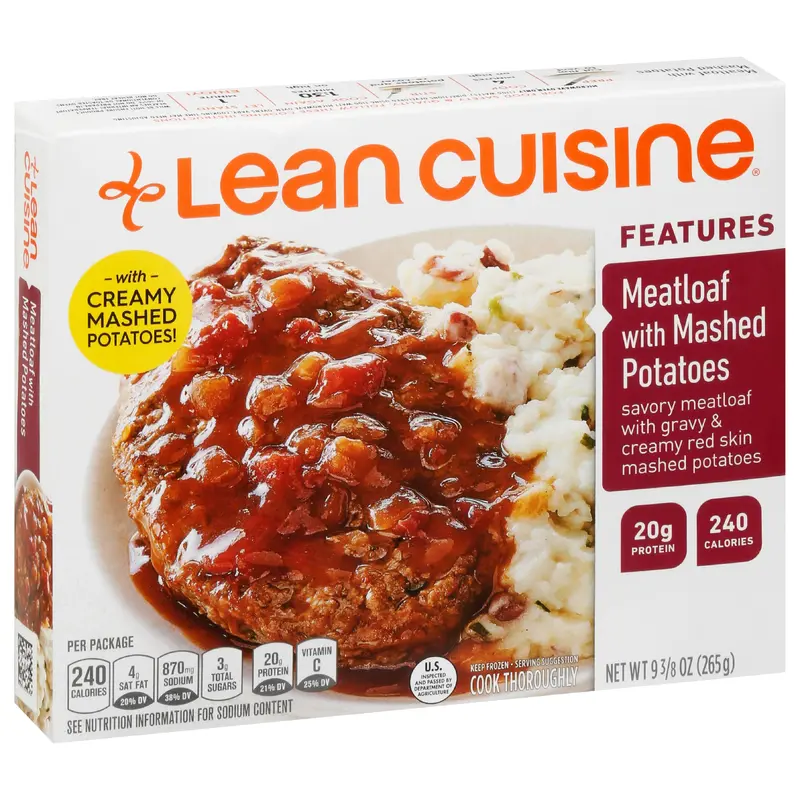 Lean Cuisine Features Meatloaf with Mashed Potatoes 9.37 oz