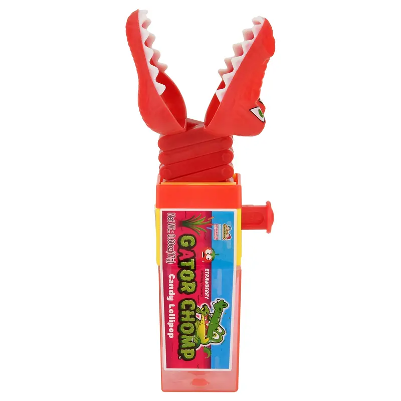Kidsmania Gator Chomp Strawberry Candy Lollipop 0.60 oz