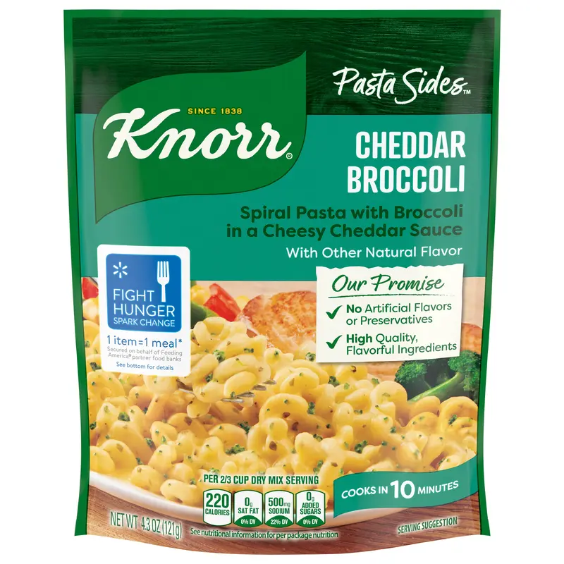 Knorr 4.3 oz Pasta Sides Cheddar Broccoli Fusilli