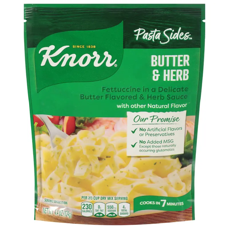 Knorr 4.4 oz Pasta Sides Butter & Herb Fettuccine