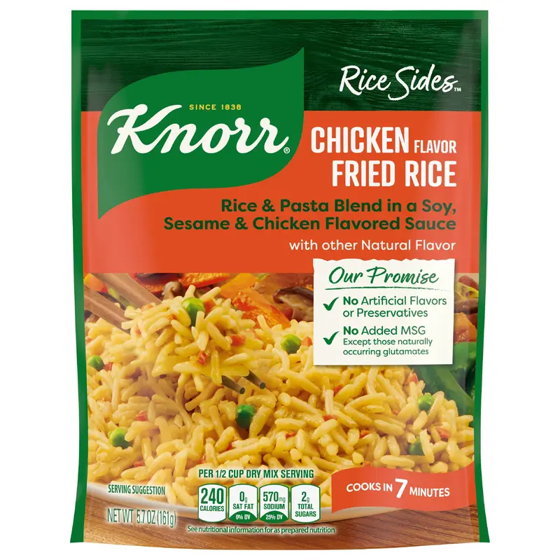 Knorr Chicken Fried Rice with Long Grain Rice and Vermicelli Pasta Rice Sides
