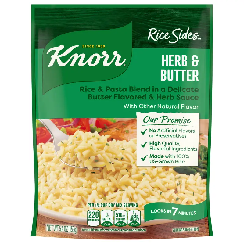 Knorr Herb & Butter Long Grain Rice and Vermicelli Pasta Blend Rice Sides