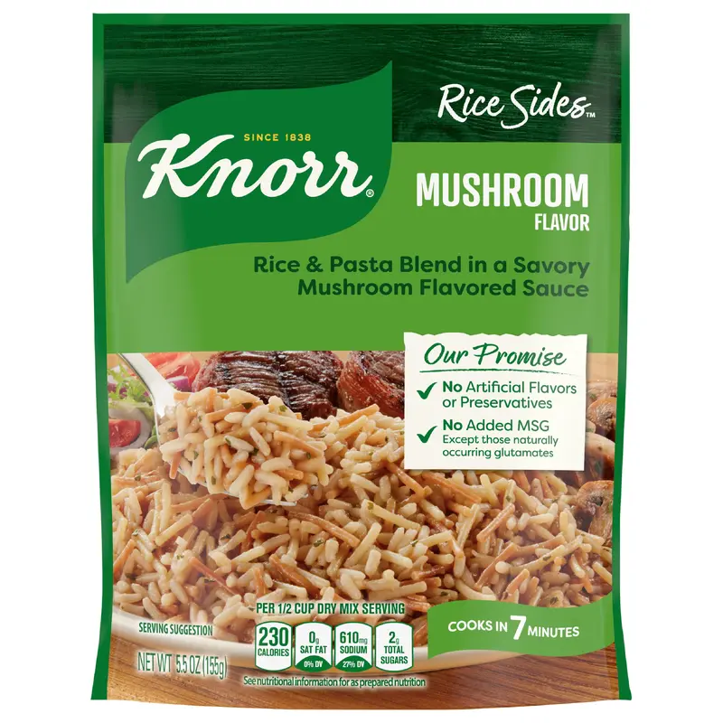 Knorr Mushroom Long Grain Rice and Vermicelli Pasta Blend Rice Sides