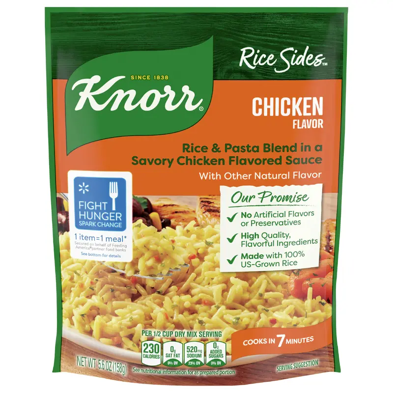 Knorr Rice Sides Chicken Long Grain Rice and Vermicelli Pasta Blend, 5.6 oz