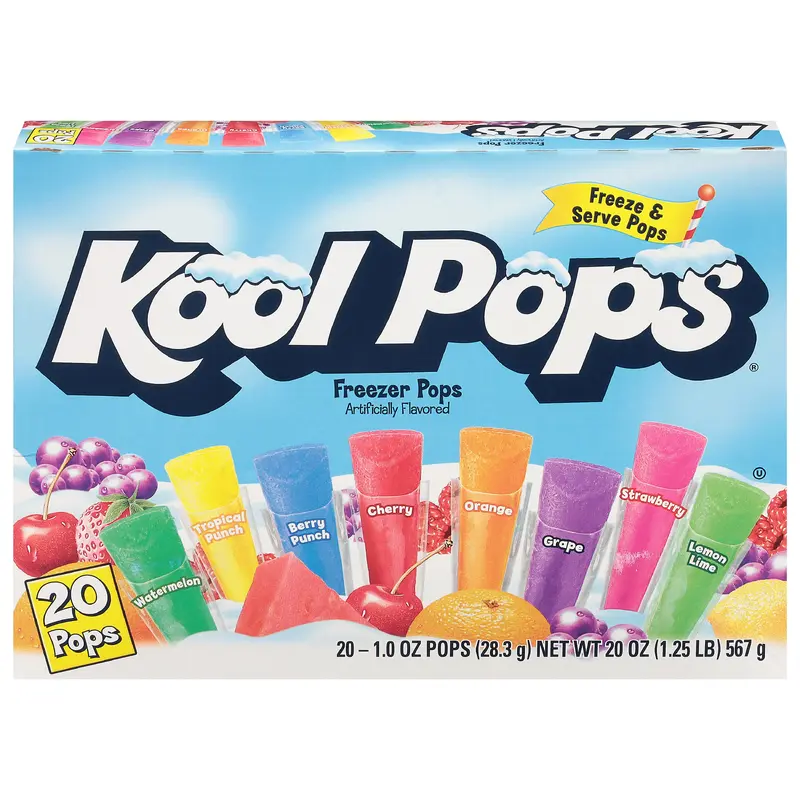 Kool Pops Freezer Pops 20 - 1 oz Pops