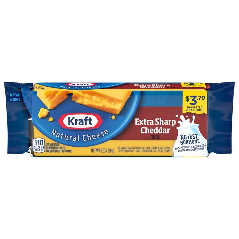 Kraft Extra Sharp Cheddar Cheese 8 oz