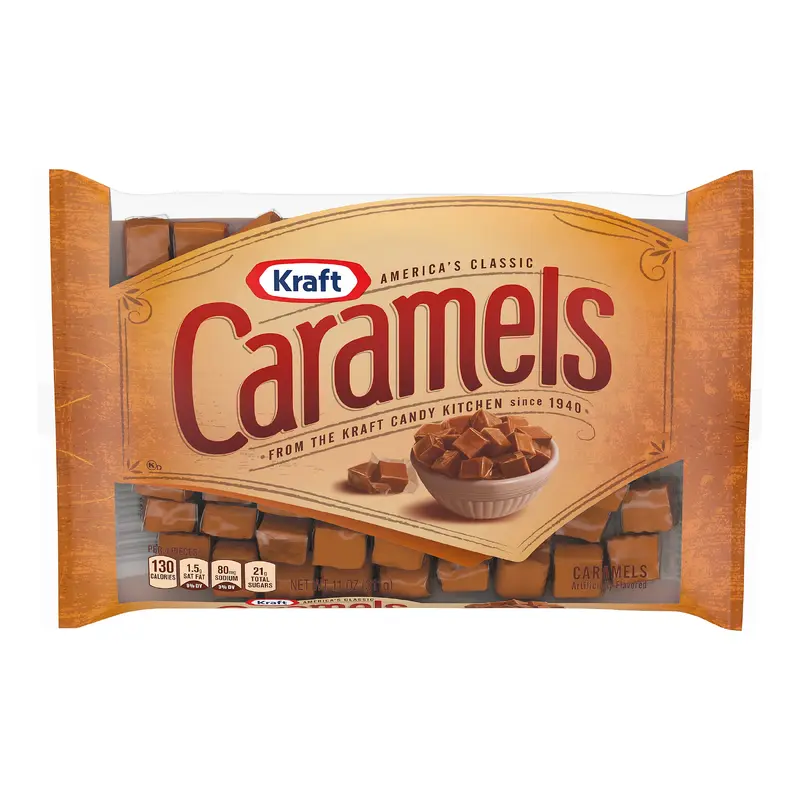 Kraft Kraft America's Classic Individually Wrapped Candy Caramels, 11 oz Bag