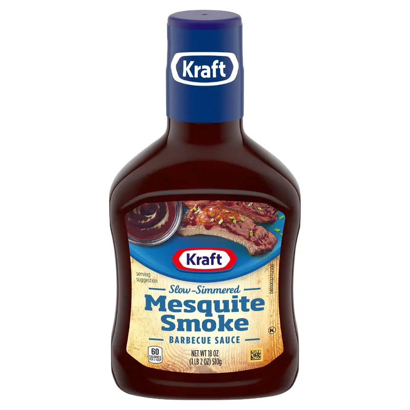 Kraft Mesquite Smoke Slow-Simmered Barbecue Sauce, 18 oz Bottle