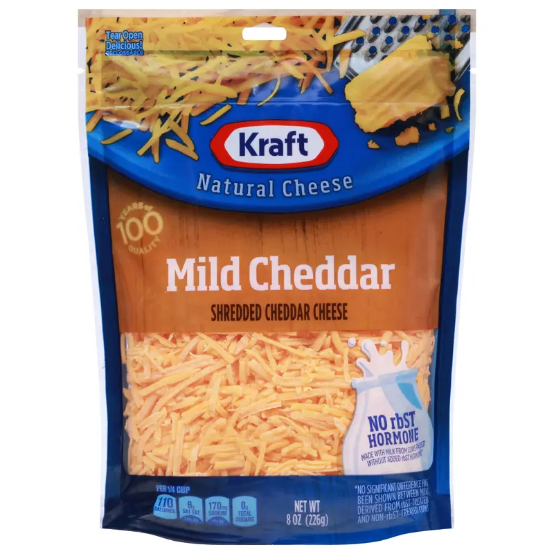 Kraft Natural Mild Cheddar Shredded Cheese 8 oz