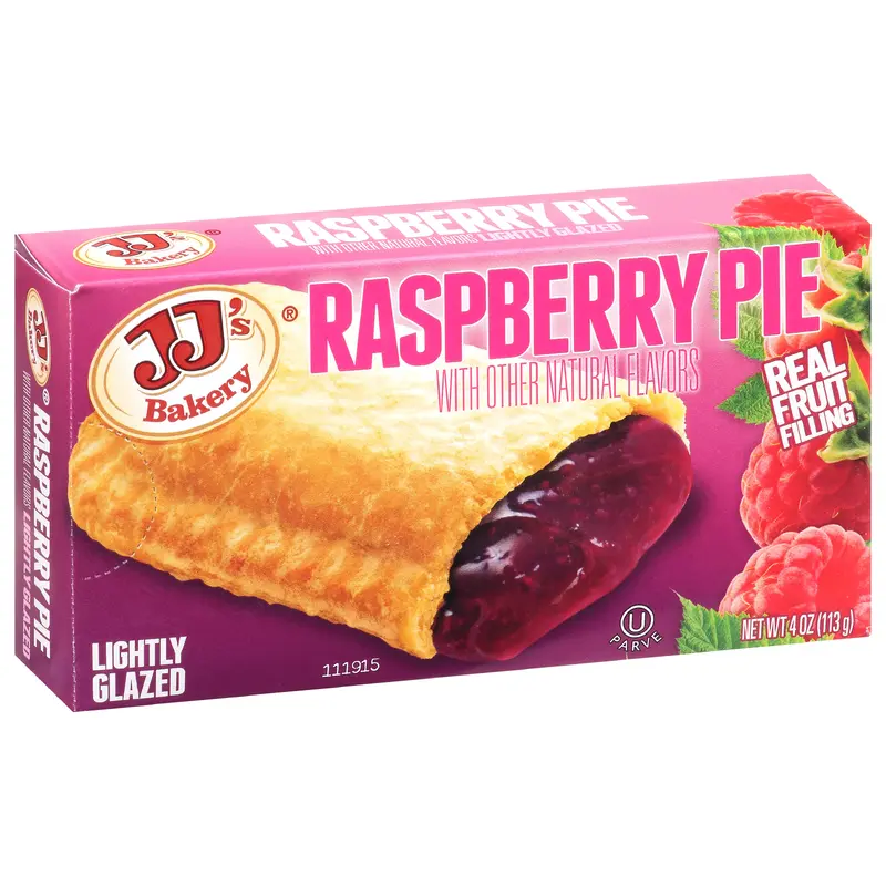 JJ's Bakery Lightly Glazed Raspberry Pie 4 oz