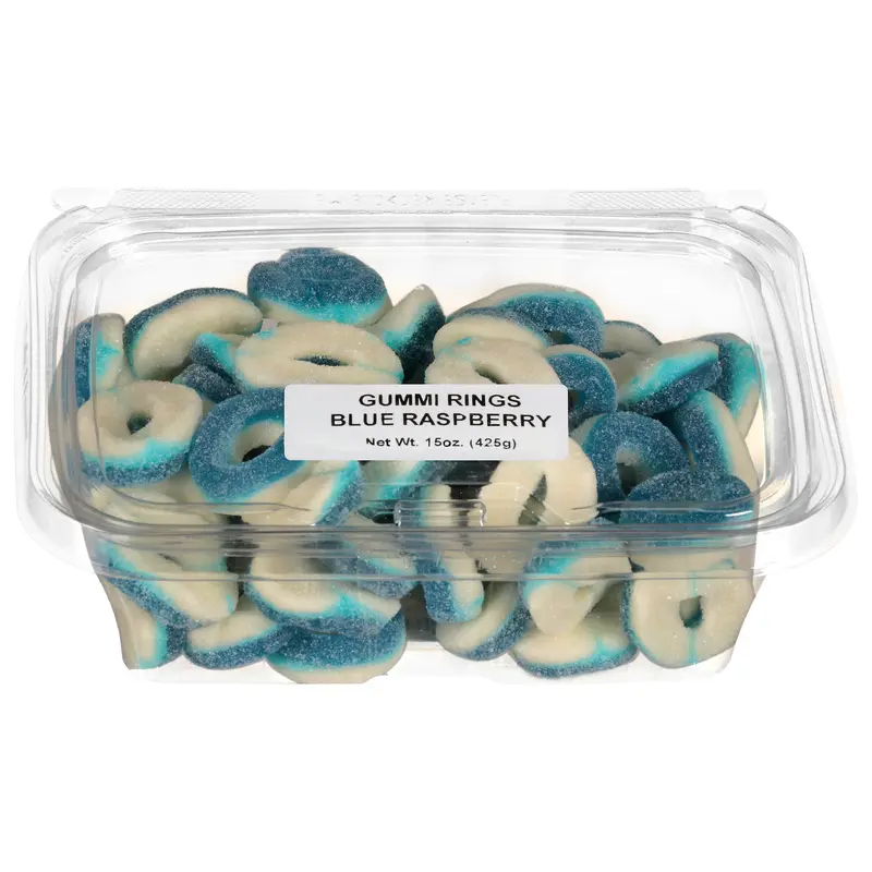 JLM Manufacturing Blue Raspberry Gummi Rings 15 oz