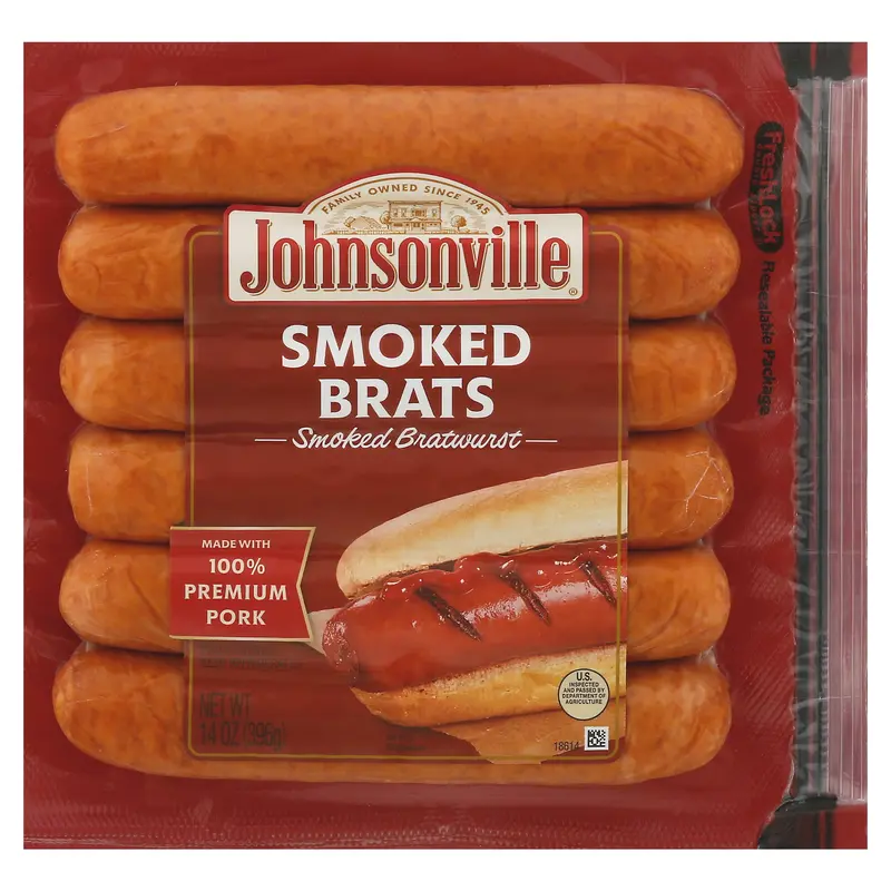 Johnsonville Smoked Brats 14 oz