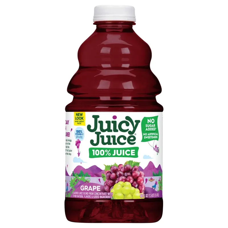 Juicy Juice 100% Juice, Grape, 48 Fl Oz Bottle