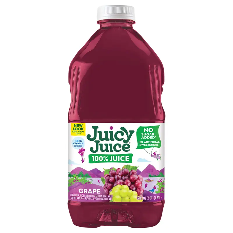 Juicy Juice 100% Juice, Grape, 64 Fl Oz Bottle