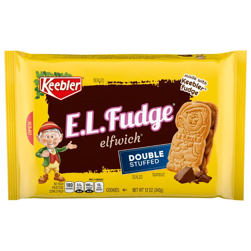 Keebler Brands 06467 156610 EL Fudge Double Stuffed Cookies OW Everyday 12 oz