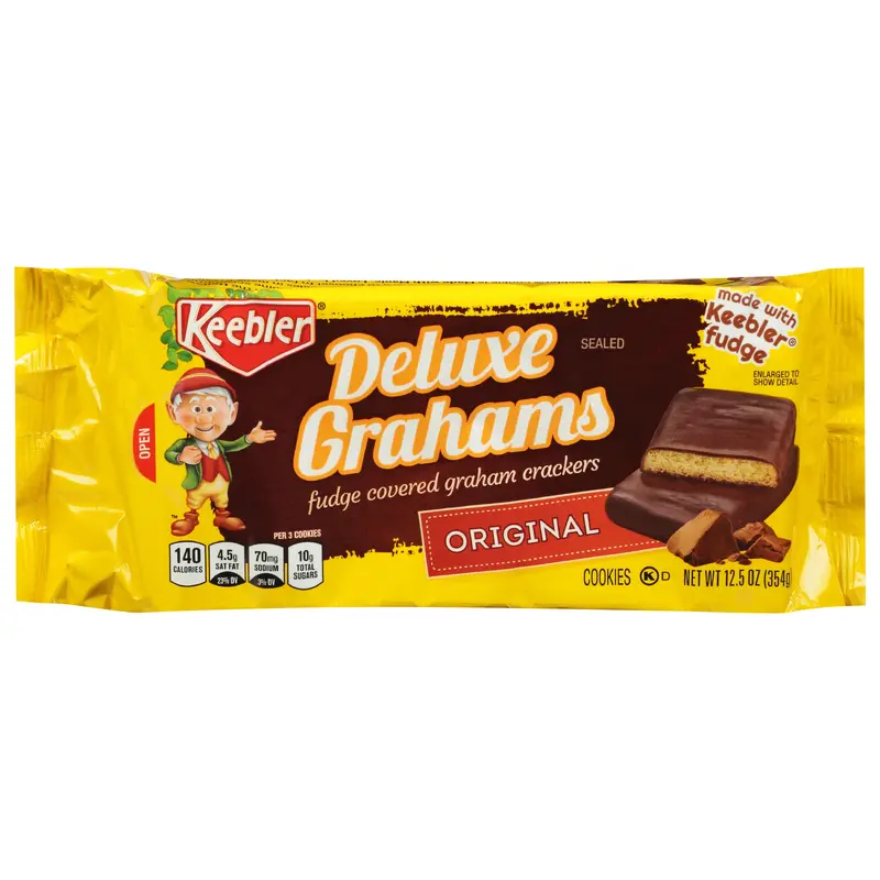 Keebler Deluxe Grahams Original Cookies 12.5 oz
