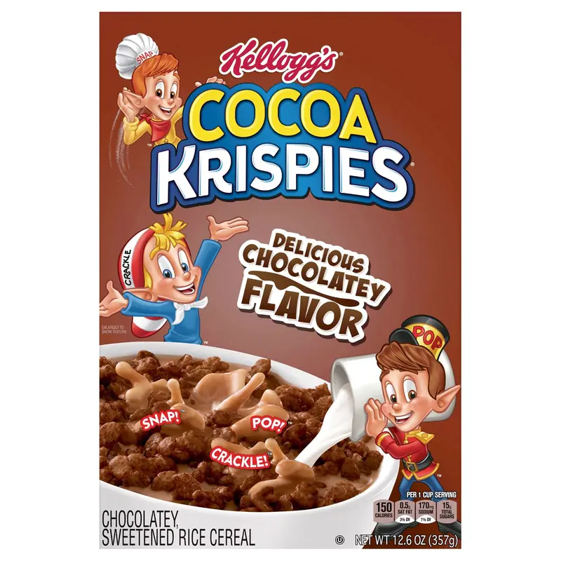 Kellogg's Cocoa Krispies Cold Breakfast Cereal Original, 12.6 oz