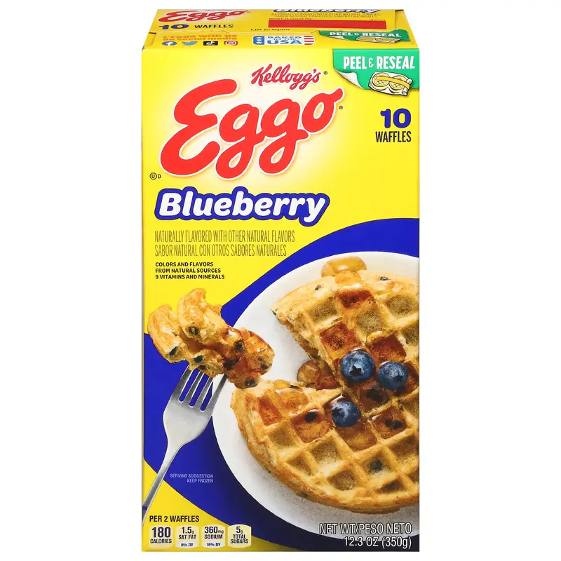 Kellogg's Eggo Blueberry Frozen Waffles