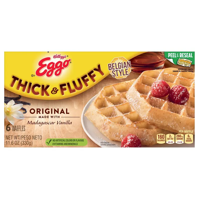 Kellogg's Eggo Thick and Fluffy Original Frozen Waffles