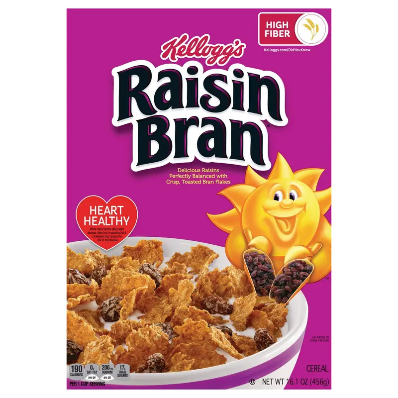 Kellogg's Raisin Bran Breakfast Cereal Original, 16.1 oz