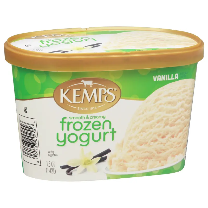 Kemps Smooth & Creamy Vanilla Frozen Yogurt 1.5 qt