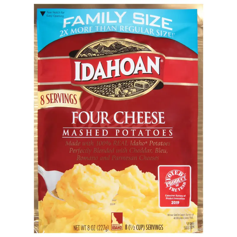 Idahoan Four Cheese Mashed Potatoes Family Size 8 oz