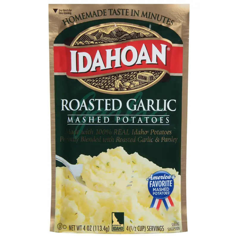 Idahoan Roasted Garlic Mashed Potatoes 4 oz