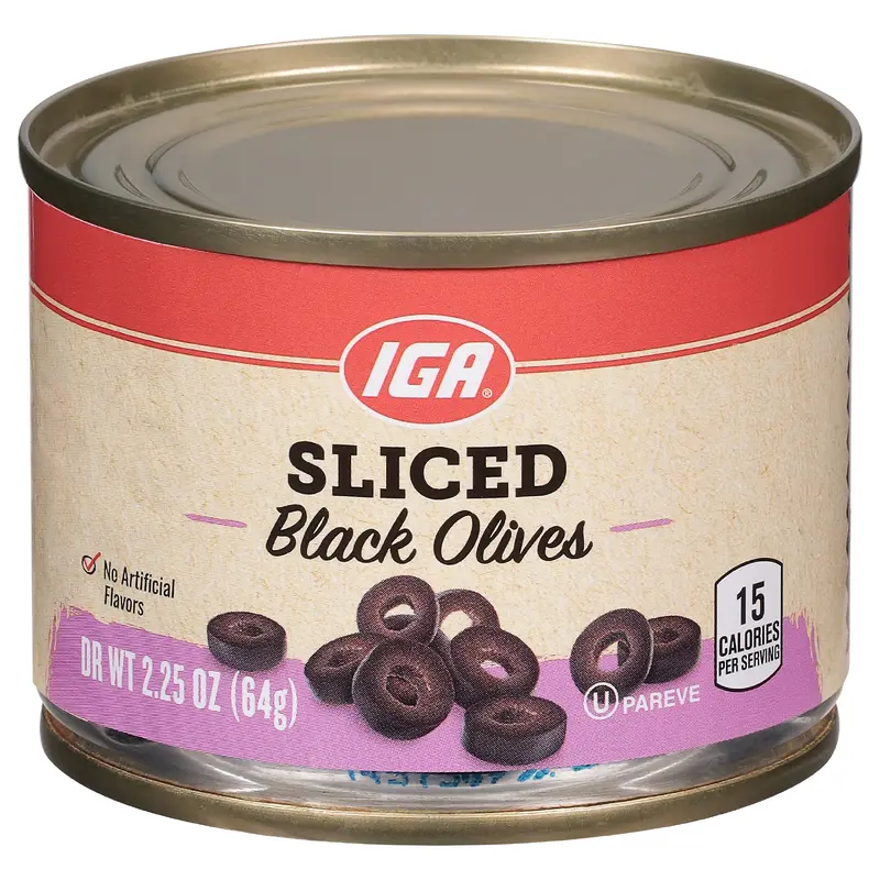 IGA Sliced Black Olives 2.25 oz