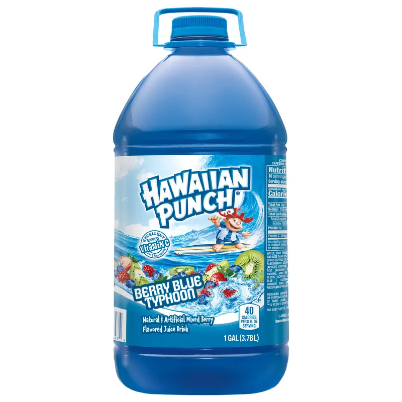 Hawaiian Punch Berry Blue Typhoon Juice Drink 1 gl