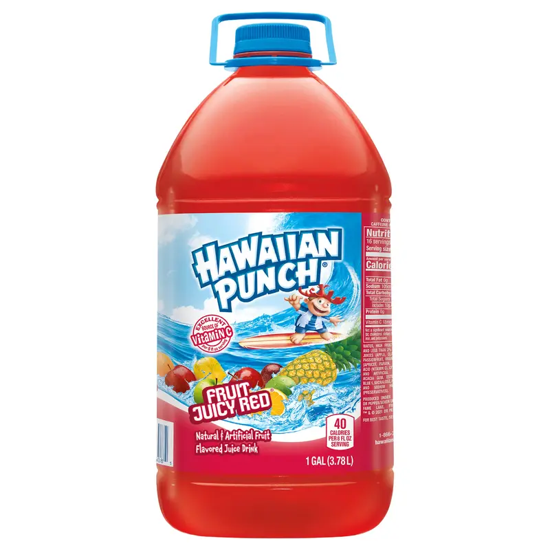 Hawaiian Punch Fruit Juicy Red Juice Drink, 1 Gallon Bottle