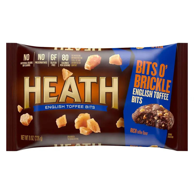 HEATH BITS O' BRICKLE English Toffee Baking Bits, Halloween, 8 oz, Bag