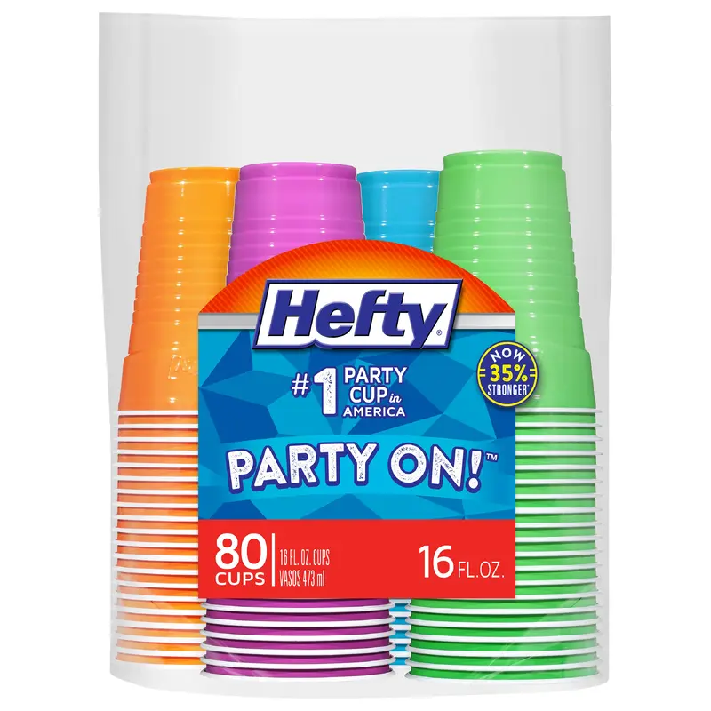 Hefty 16 Fluid Ounce Cups 80 ea