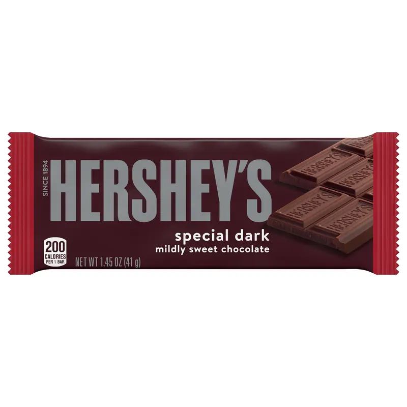 HERSHEY'S SPECIAL DARK Mildly Sweet Chocolate Candy Bar, 1.45 oz