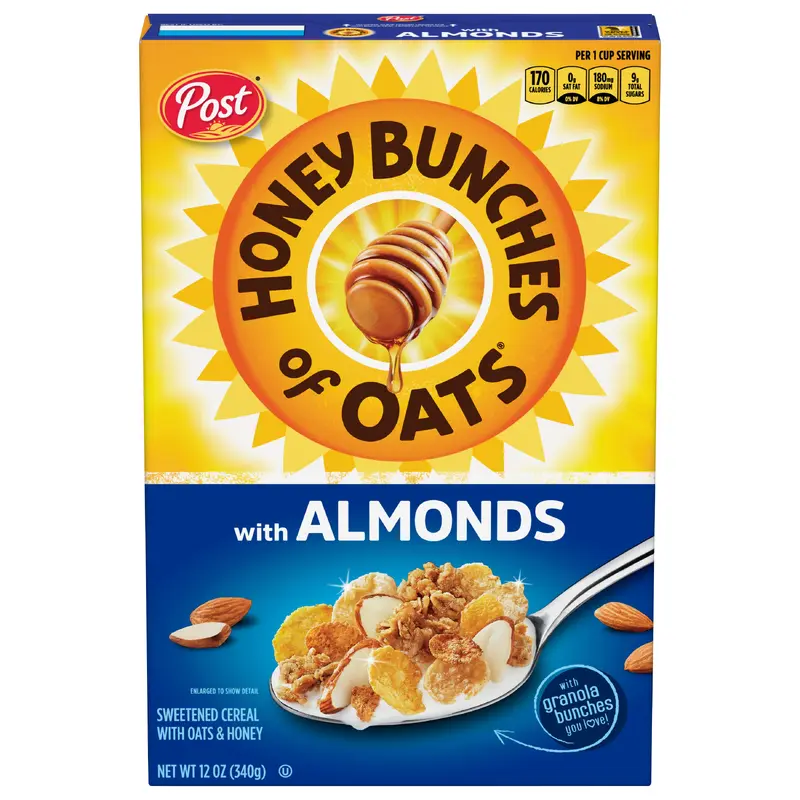 Honey Bunches of Oats Cereal with Almonds 12 oz