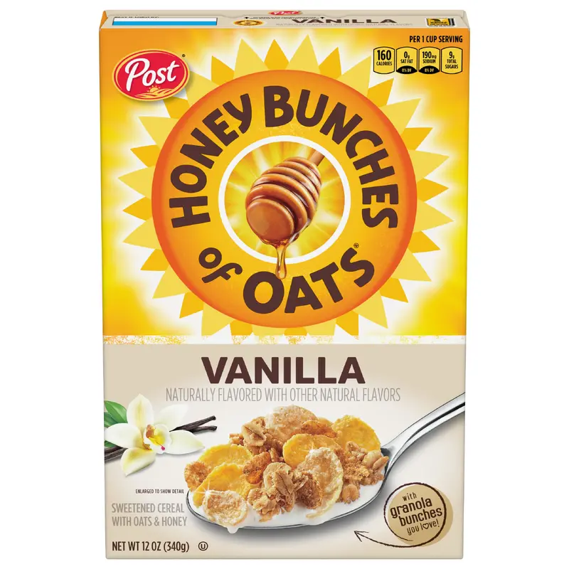 Honey Bunches of Oats Vanilla Cereal 12 oz
