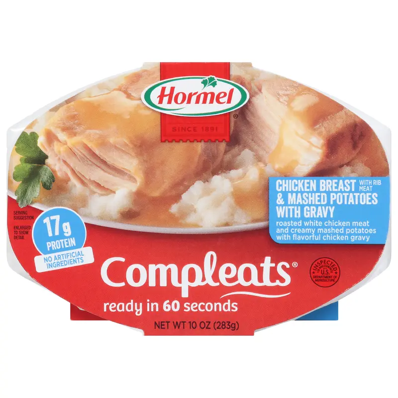 Hormel Compleats Chicken Breast & Mashed Potatoes with Gravy 10 oz