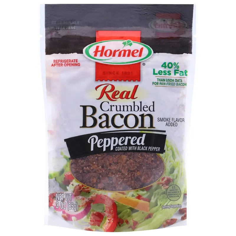 Hormel Real Crumbled Peppered Bacon 3 oz