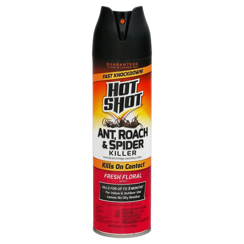 Hot Shot Fresh Floral Scent Ant, Roach & Spider Killer 17.5 oz