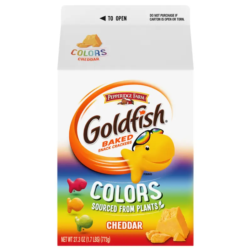 Goldfish Colors Cheddar Cheddar Baked Snack Crackers 27.3 oz