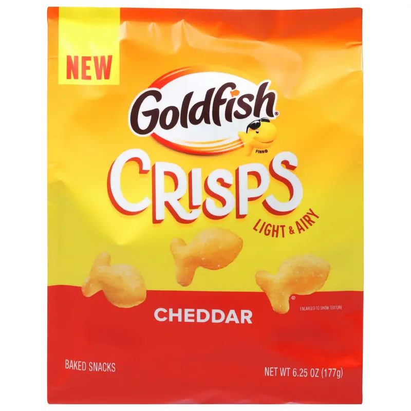 Goldfish Crisps Cheddar Baked Snacks 6.25 oz