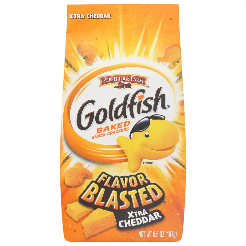 Goldfish Flavor Blasted Baked Xtra Cheddar Snack Crackers 6.6 oz
