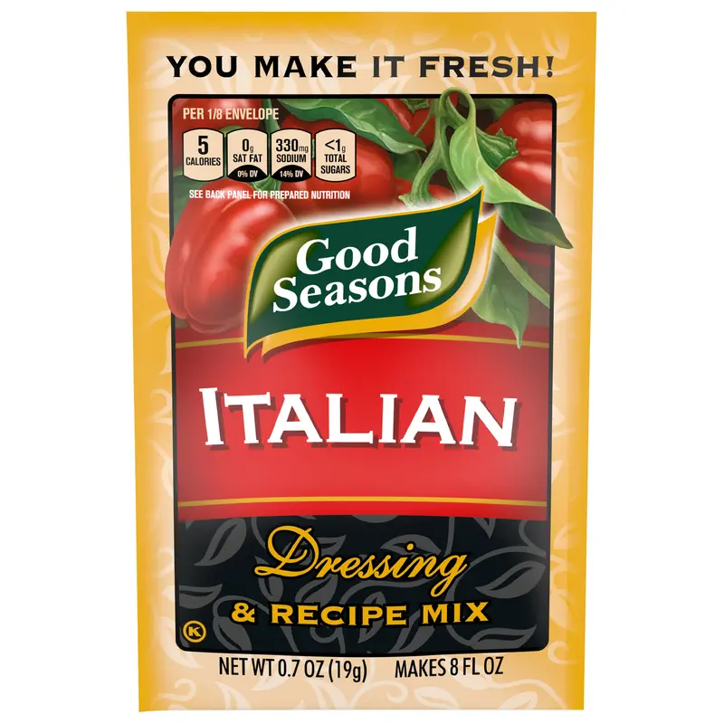 Good Seasons Italian Dry Salad Dressing and Recipe Mix, .07 oz Packet