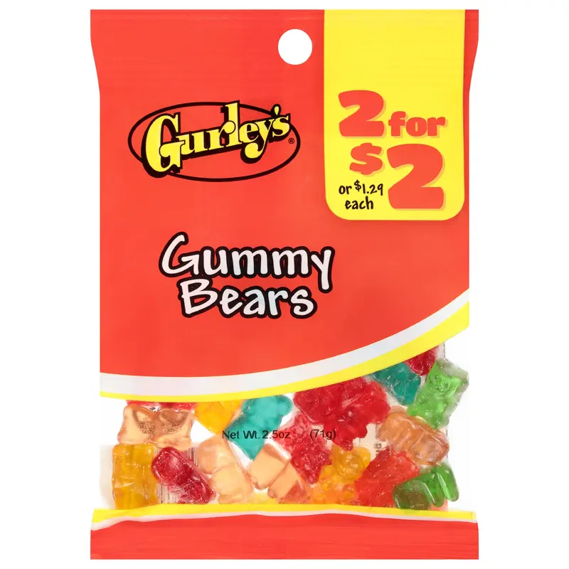 Gurley's Gummy Bears 2.5 oz