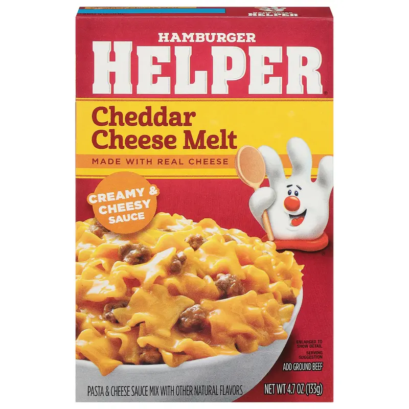 Hamburger Helper Cheddar Cheese Melt Pasta Meal Kit 4.7 oz