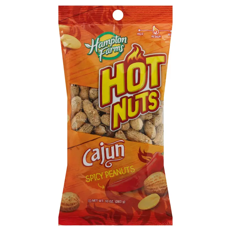 Hampton Farms Hot Nuts Peanuts 10 oz